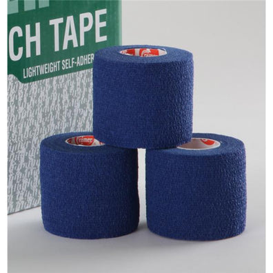 Tape Stretch Eco-Flex Elastic 2"x6yd Cohesive Blue 24Rl/Ca